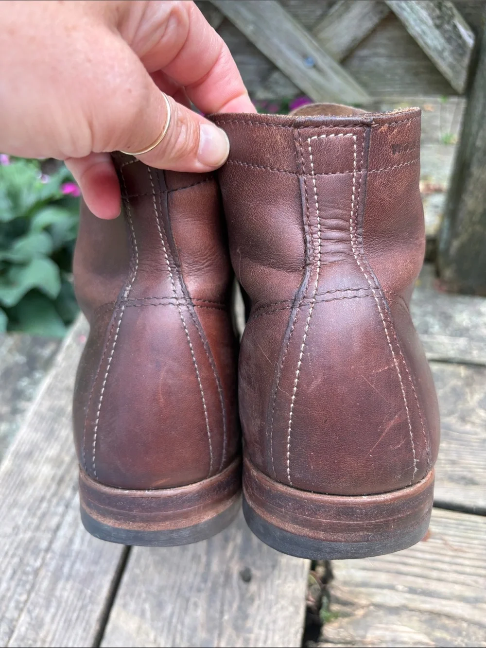 Wolverine 9D Brown Leather Lace-Up Men’s Work Boots